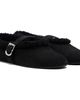 ALAÏA ALAÏA Black Merino Shearling Ballerina Flats - 4