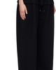 ALAÏA ALAÏA Black Peplum Fleece Lounge Pants - 2