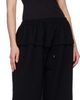 ALAÏA ALAÏA Black Peplum Fleece Lounge Pants - 4