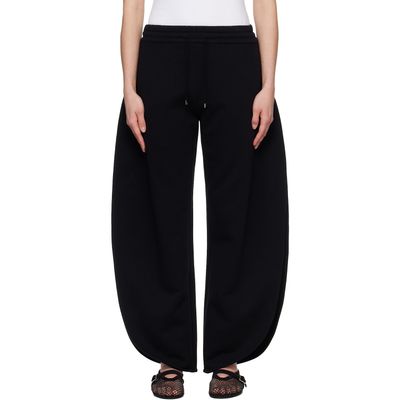 ALAÏA ALAÏA Black Petal Fleece Sweatpants