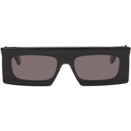 ALAÏA ALAÏA Black Rectangular Mask Sunglasses
