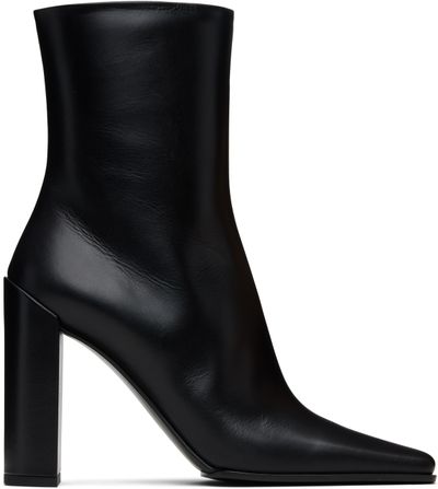 ALAÏA ALAÏA Black Soft Calf 90 Ankle Boots