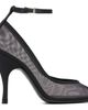 ALAÏA ALAÏA Black Strappy Mesh Heels - 1
