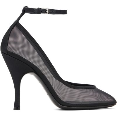 ALAÏA ALAÏA Black Strappy Mesh Heels