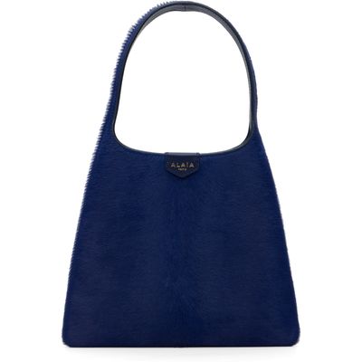 ALAÏA ALAÏA Blue Calfhair Top Handle Bag