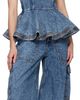 ALAÏA ALAÏA Blue Cargo Jeans - 4
