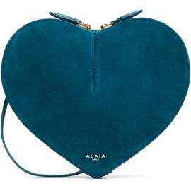 ALAÏA ALAÏA Blue 'Le Cœur Bi-Material' Bag
