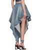 ALAÏA ALAÏA Blue Panelled Faded Jeans - 3