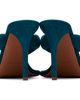 ALAÏA ALAÏA Blue Thong Mule Heeled Sandals - 2