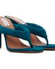 ALAÏA ALAÏA Blue Thong Mule Heeled Sandals - 4