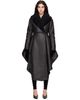 ALAÏA ALAÏA Brown Asymmetric Shearling Coat - 1