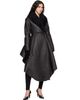 ALAÏA ALAÏA Brown Asymmetric Shearling Coat - 4