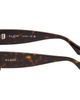 ALAÏA ALAÏA Brown Aviator Mask Sunglasses - 3