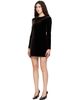 ALAÏA ALAÏA Brown Cinched Waist Velvet Minidress - 4