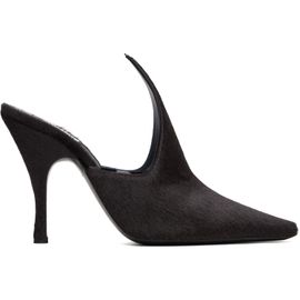 ALAÏA ALAÏA Brown Court Mule Heels