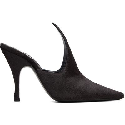 ALAÏA ALAÏA Brown Court Mule Heels