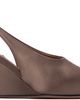 ALAÏA ALAÏA Brown Cube Wedge Slingback Heels - 1
