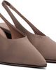 ALAÏA ALAÏA Brown Cube Wedge Slingback Heels - 4