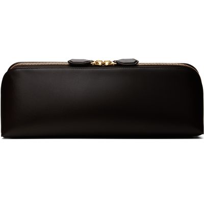 ALAÏA ALAÏA Brown Delta Clutch