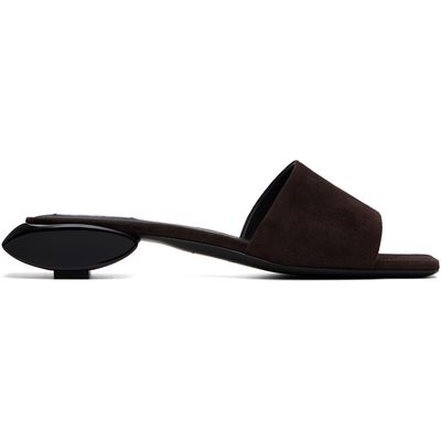 ALAÏA ALAÏA Brown Ellipse Mule Sandals
