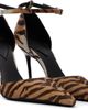 ALAÏA ALAÏA Brown Haircalf Drop Pump Heels - 4