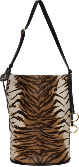 ALAÏA ALAÏA Brown Hip Small Bucket Bag