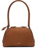 ALAÏA ALAÏA Brown 'Le Bouledogue' Small Nubuck Bag - 1