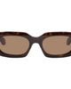 ALAÏA ALAÏA Brown Rectangular Sunglasses - 1