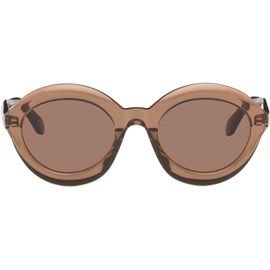 ALAÏA ALAÏA Brown Round Sunglasses