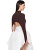 ALAÏA ALAÏA Brown Second-Skin Tension Top - 3