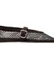 ALAÏA ALAÏA Brown Strass Fishnet Ballerina Flats - 1