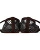 ALAÏA ALAÏA Brown Strass Fishnet Ballerina Flats - 2