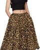 ALAÏA ALAÏA Brown Taffeta A-Line Midi Skirt - 4