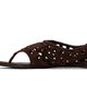 ALAÏA ALAÏA Brown Vienne Thong Sandals - 3