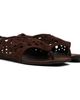 ALAÏA ALAÏA Brown Vienne Thong Sandals - 4