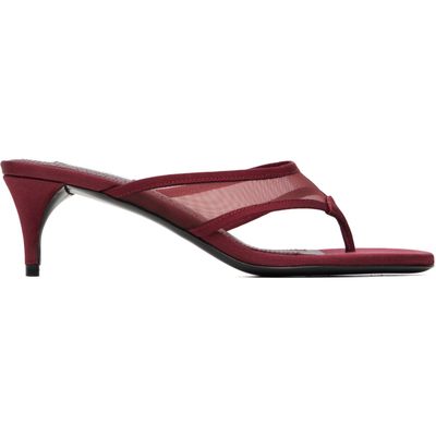 ALAÏA ALAÏA Burgundy Infra 55 Heeled Sandals