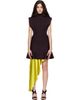 ALAÏA ALAÏA Burgundy Silk Knit Minidress - 1