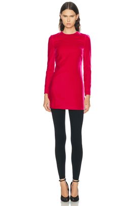 ALAÏA ALAÏA Cinched Velvet Dress