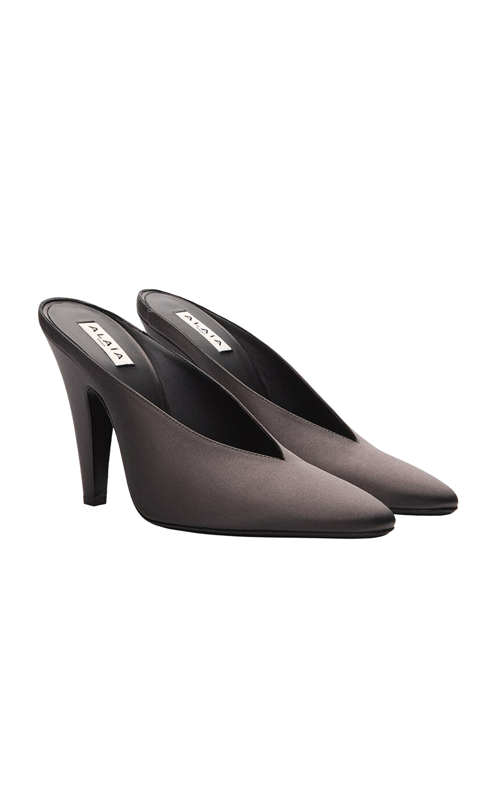 ALAÏA ALAÏA Cone Satin Pumps