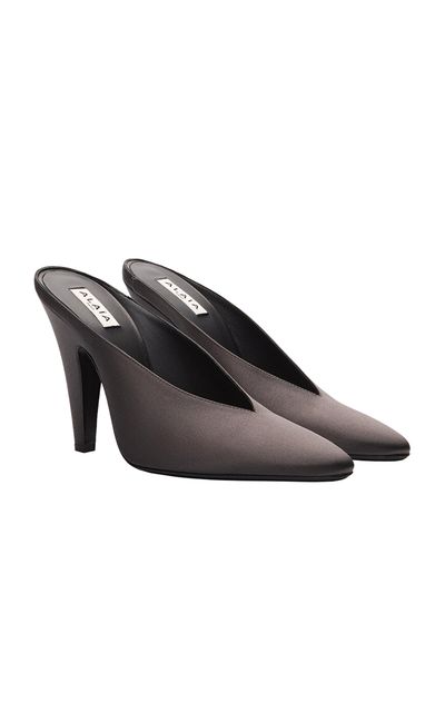 ALAÏA ALAÏA Cone Satin Pumps