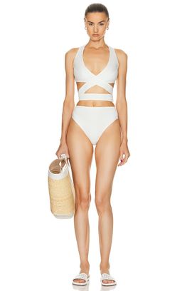 ALAÃA ALAÃA Criss Cross Bikini Set