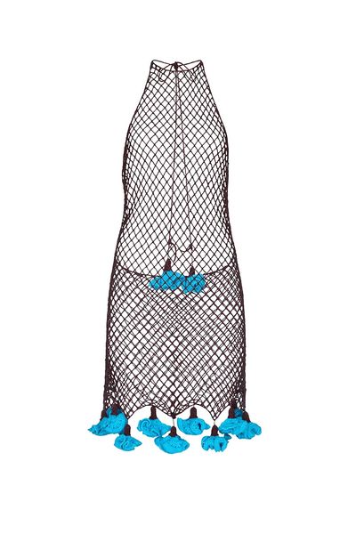 ALAÏA ALAÏA Crochet Halter Dress