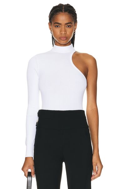 ALAÃA ALAÃA Cut Out Long Sleeve Bodysuit