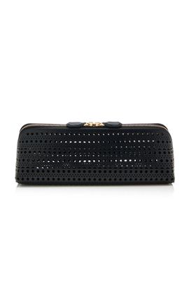 ALAÏA ALAÏA Delta Leather Clutch
