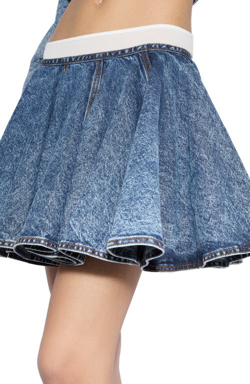 Alaïa Alaïa Denim Skater Miniskirt