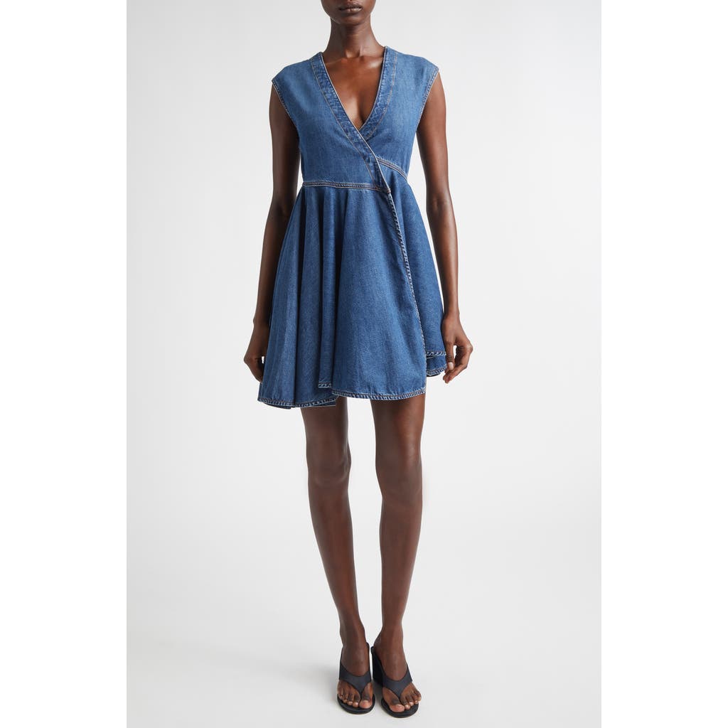Alaïa Alaïa Denim Wrap Dress