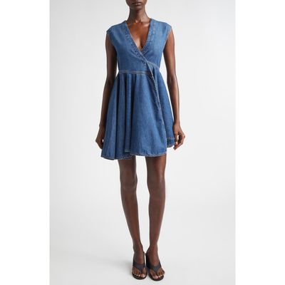 Alaïa Alaïa Denim Wrap Dress