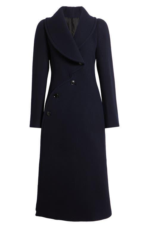 Alaïa Alaïa Double Face Merino Wool Curved Coat