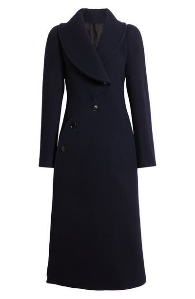 Alaïa Alaïa Double Face Merino Wool Curved Coat