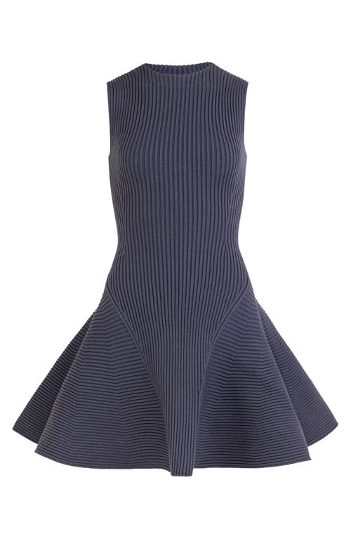Alaïa Alaïa Engineered Rib Skater Dress